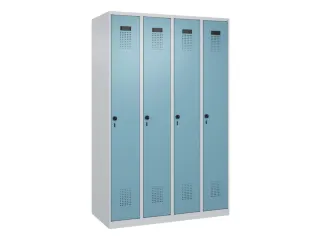 locker,HxBxD 1850x1200x500mm,4vak,vak B 300mm,draaigrendel - 3