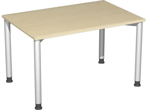 Bureau 4-Poot Hxbxd 680-800X1200X800Mm Ronde Buis Esdoorn