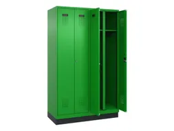 locker voor scheiding van kleding,HxBxD 1950x1200x500mm,4vak