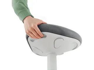 Ergo actieve zit/sta kruk met comfortzitting en gasveer 57-82cm grijs - 9