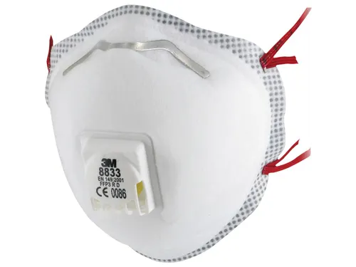 3M 8833 stofmasker FFP3 R D met uitademventiel