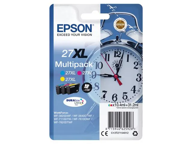 27XL Inktcartridge, Multipack, Kleur