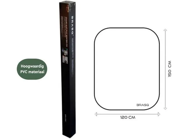 Stoelmat PVC 120x150cm harde vloer