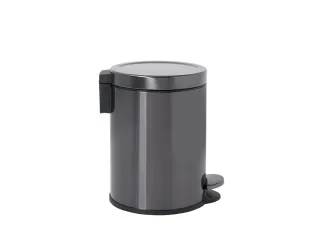 Ronde Step-On Pedaalemmer 6 liter Metallic grafiet - 3