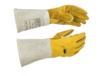 Lashandschoen SteerSotuff 10-2750, Maat XXL Rundsplitleder Geel