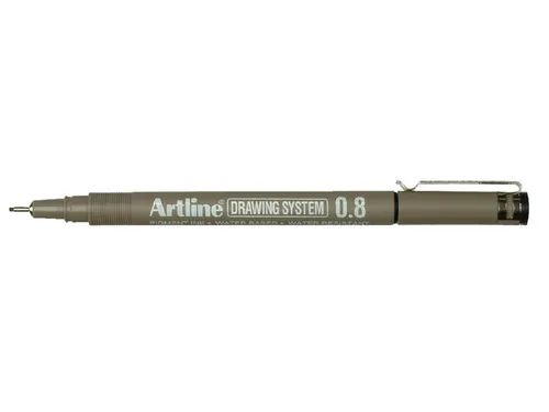Fineliner Artline technisch 0.8mm zwart