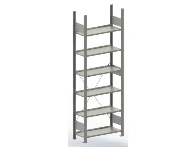 Rayonnage de bureau sans boulons départ HxlxP 1850x806x336mm 6tablett