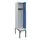 locker met bank,HxBxD 2120x400x815mm,1vak,vak B 400mm,draaigrendel
