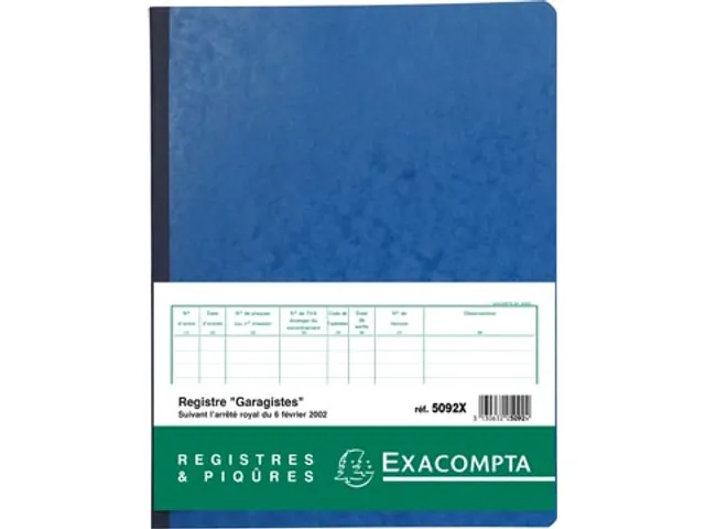 register garagist en pomphouder, Franstalig