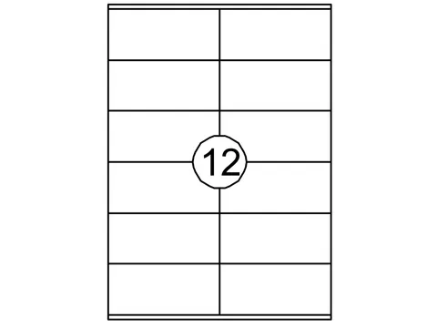 Etiket Quantore 105x48mm 1200st