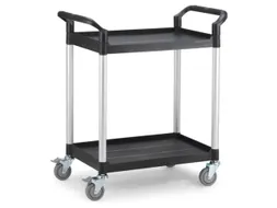 etagewagen,draagverm. 180kg,2xkunststof plaat,laadvl. LxB 793x510mm