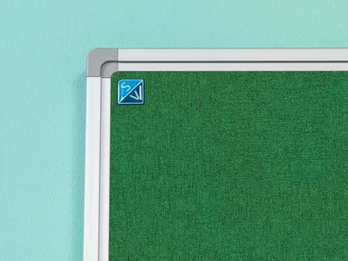 Prikbord 120x240cm Groen Accent Softline Profiel 16mm