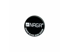 Magneten Naga 25x25mm rond logo Naga zwart