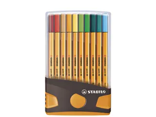 Fineliner Stabilo Point 88 0.4mm 20 Stuks Assorti - 1