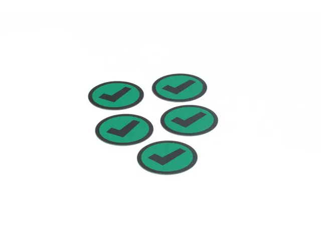 Impressiemagneetfolie Check Groen Ø50mm x 0,85mm