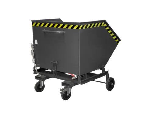 Kiepwagen voor spaanders,HxLxB 1290x1420x1340mm,1m³,draagverm. 300kg