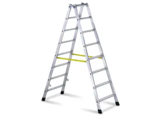 Boktrap Aluminium 1.84m 2x8treden Dubbelzijdig - 1