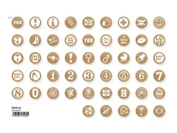 Mini Woodies refill set met 250 ministempel
