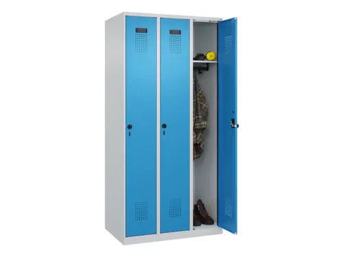 locker,HxBxD 1850x900x500mm,3vak,vak B 300mm,draaigrendel