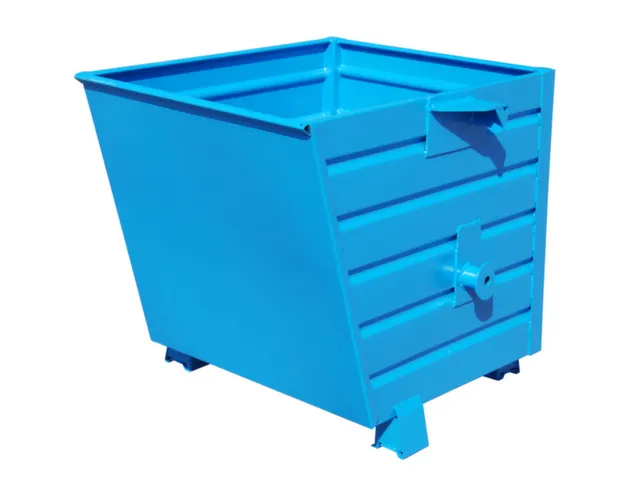 Kiepbak Hxbxd 900x800x1000mm 0.55m³ 80kg 1000kg Ral5012