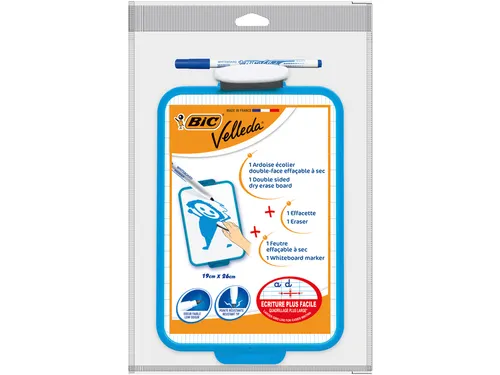 Whiteboard Bic Velleda 19x26cm inclusief stift en wisser