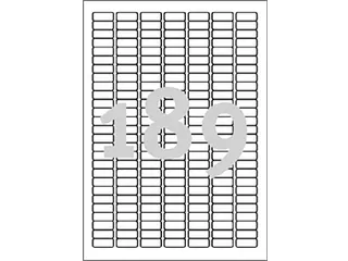 Etiket Avery L4731REV-25 25.4x10mm afneembaar wit 4725stuks - 3