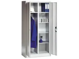 dossier-/kledingkast,RAL 7035,HxBxD 1950x930x500mm,cil.-slot