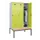 locker met bank,HxBxD 2120x1200x815mm,3vak,vak B 400mm,draaigrendel