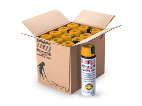 Markeerspray Voor Bouwplaatsen Oranje Fluorescerend 500Ml