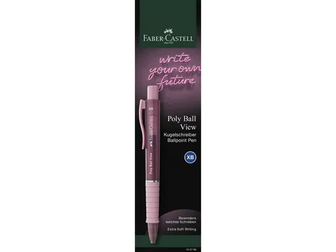 Balpen Faber-Castell Polyball View op blister