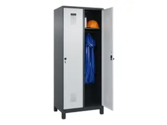 locker,HxBxD 1950x800x500mm,2vak,vak B 400mm,draaigrendel,voeten