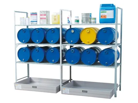 Aftapstelling 1320x630x2000mm M. Bak 150l 6 Vatensteunen 3 Roosters