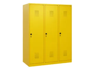 schoollocker,HxBxD 1530x1200x500mm,3vak,vak B 400mm,draaigrendel - 2