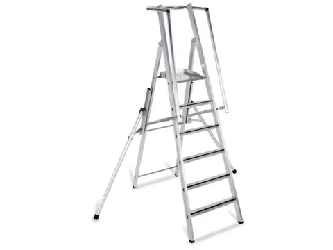 Platformladder Aluminium Bordes H X B X D 1840X 400X 400Mm 7Treden