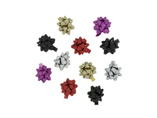 Rozetten Haza 50mm glitter assorti - 2