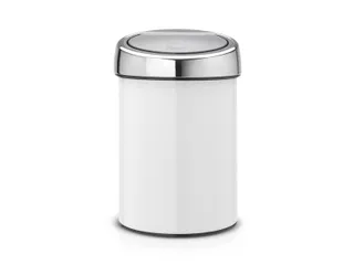 Wandafvalemmertje Touch Bin 3 Liter Wit - 1