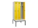 armoire vestiaire avec banc noir et blanc,HxlxP 2120x900x815mm