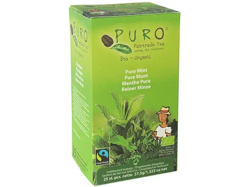 Puro Bio thee Pure Mint fairtrade 25 zakjes