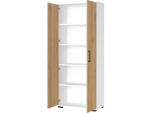 dossierkast,HxBxD 2000x800x400mm,4xinlegbodem,5ordnerhoogte,romp wit