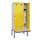 locker met bank,HxBxD 2120x900x815mm,3vak,vak B 300mm,draaigrendel