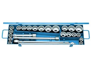 GEDORE D 32 EMAU-2 Dopsleutelset 3/4 inch 25-delig UD profiel mm+ZOLL - 1