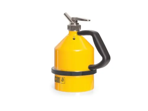 veiligheidskan,staal,geel,2l,HxBxD 262x225x158mm,fijndoseerder