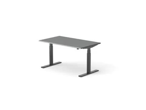 Elektrisch ihv bureau,HxBxD 650-1310x1800x900mm,blad donkergrijs