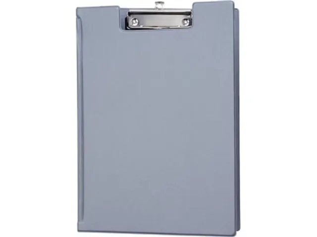 Klembordmap MAUL A4 staand met penlus PVC zilvergrijs