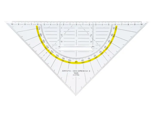 Geodriehoek Aristo 22 cm afneembare greep