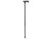 Wandelstok Able2 carbon soft recht handvat zwart