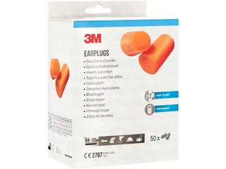 3M Wegwerp Oordoppen 1100 105dB Oranje 50 paar hypoallergeen - 2