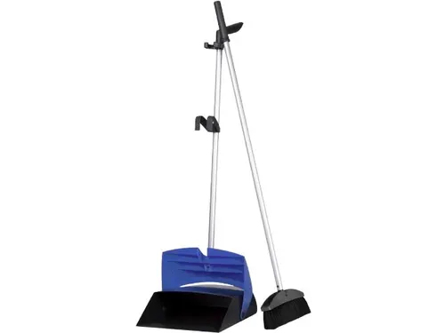 gesloten stofblik Dustpan, met aluminium steel