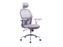 Kangaro Moderne bureaustoel in hoogte verstelbaar creme stof netrug
