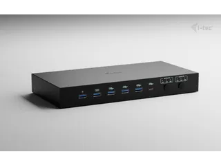 i-tec USB-C KVM Dock PRO for Three Hosts, Dual Video, with 2x Power De - 2